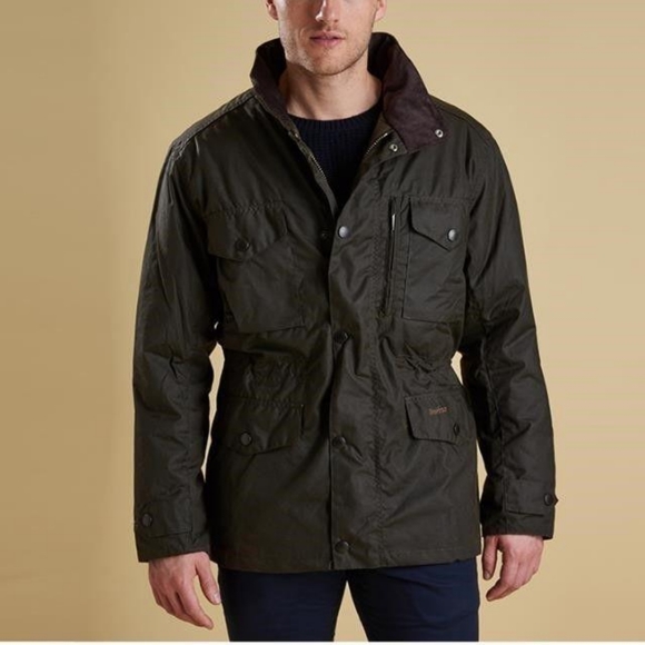 Barbour Jackets & Coats New Barbour Sapper Waxed Cotton Jacket Olive Sz L Nwt Poshmark